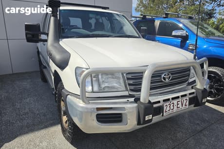 White 2003 Toyota Landcruiser Wagon Gxl (4X4)
