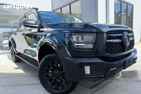 Black 2026 GWM Cannon Alpha Dual Cab Utility Ultra (4X4)