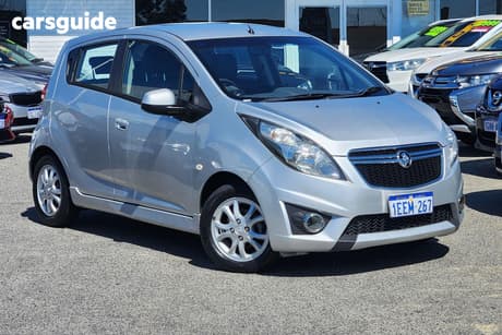 Silver 2013 Holden Barina Spark Hatchback Cd