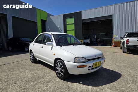 White 1995 Mazda 121 Sedan