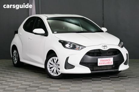 White 2024 Toyota Yaris Hatchback Ascent Sport