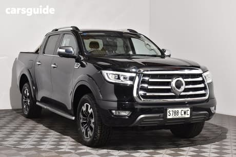 Black 2023 GWM UTE Dual Cab Utility Cannon-L (4X4)