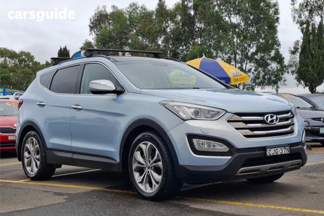 Blue 2012 Hyundai Santa FE Wagon Highlander Crdi (4X4)