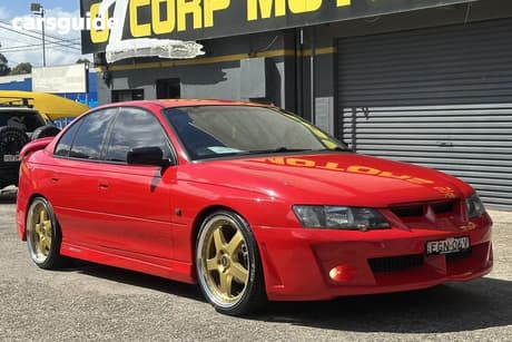Red 2002 Holden Commodore Sedan Sv8