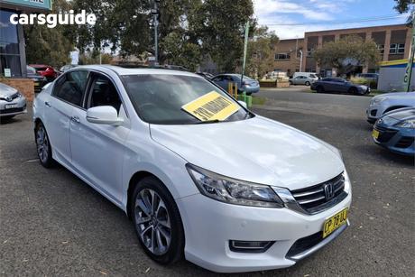 White 2013 Honda Accord Sedan V6-L