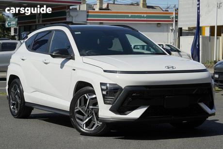 White 2025 Hyundai Kona Wagon Hybrid Premium N Line