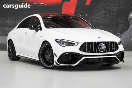 White 2023 Mercedes-Benz CLA45 Coupe S 4Matic+