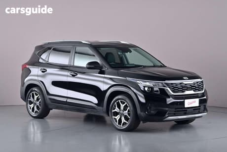 Black 2021 Kia Seltos Wagon Sport+ (Fwd)