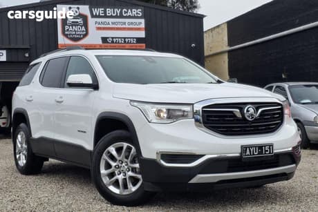 White 2018 Holden Acadia SUV LT (2WD) AC MY19