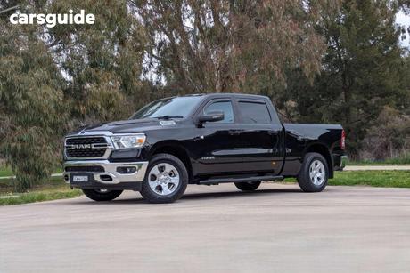Black 2023 RAM 1500 Crew Cab Utility Big Horn (5-7 Tub) Mhev (4X4)