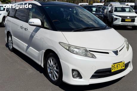 White 2012 Toyota Estima SUV AERAS