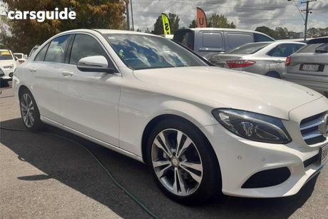 White 2016 Mercedes-Benz C200 Sedan