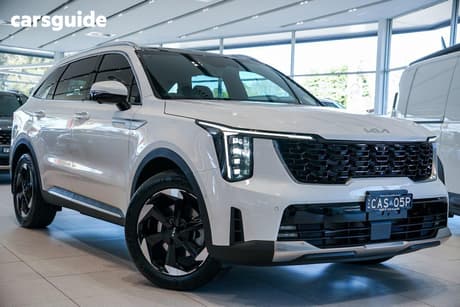 White 2026 Kia Sorento Wagon Gt-Line Hev Awd