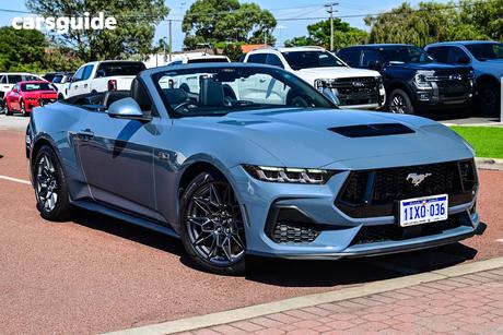 Blue 2025 Ford Mustang Convertible Gt 5.0 V8