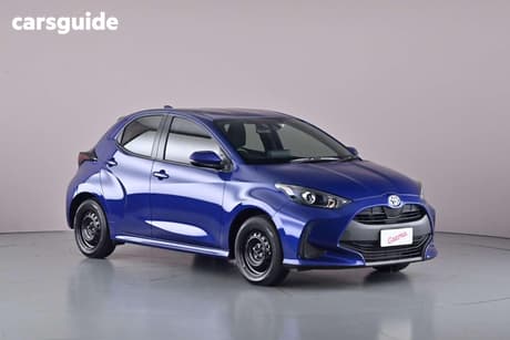 Blue 2022 Toyota Yaris Hatchback Ascent Sport