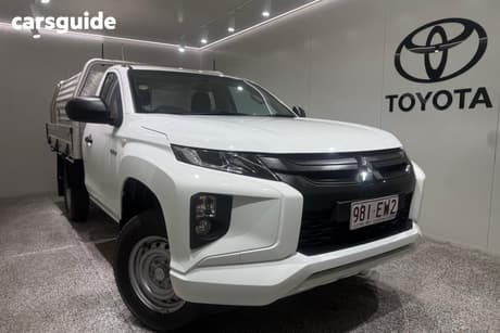 White 2022 Mitsubishi Triton Cab Chassis Glx (4X2)