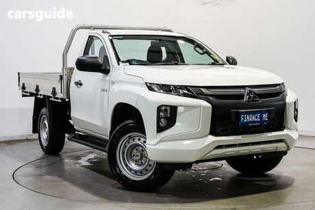 White 2023 Mitsubishi Triton Cab Chassis Glx (4X4)