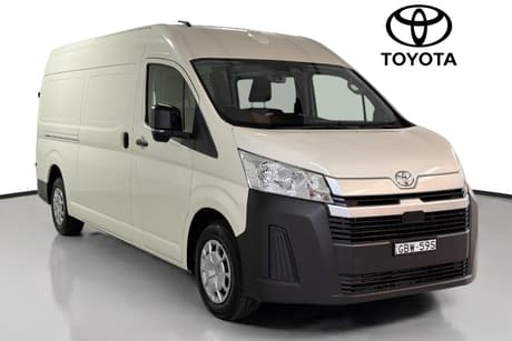 White 2026 Toyota HiAce Van Slwb Barn Door