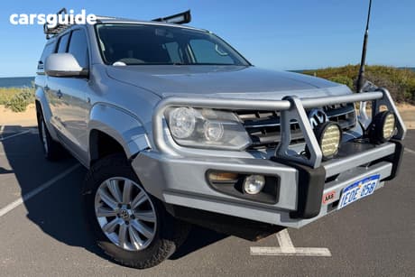 Silver 2012 Volkswagen Amarok Dual Cab Utility Tdi400 Highline (4X4)