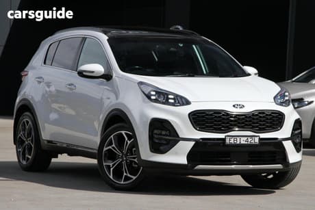 White 2019 Kia Sportage Wagon Gt-Line (Awd)