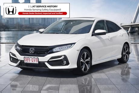 White 2020 Honda Civic Hatchback Vti-Lx