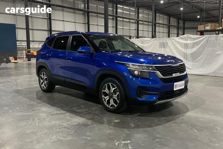 Blue 2020 Kia Seltos Wagon Sport+ (Fwd)