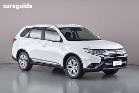White 2019 Mitsubishi Outlander Wagon Es Adas 5 Seat (2Wd)