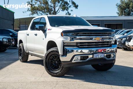 White 2022 Chevrolet Silverado Crew Cab Utility 1500 Ltz Premium Tech Pack