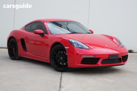 Red 2018 Porsche 718 Coupe Cayman
