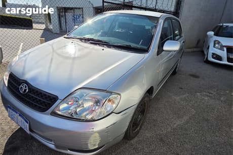 Silver 2002 Toyota Corolla Hatchback Ascent Seca