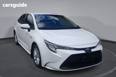 White 2022 Toyota Corolla Sedan Ascent Sport Hybrid