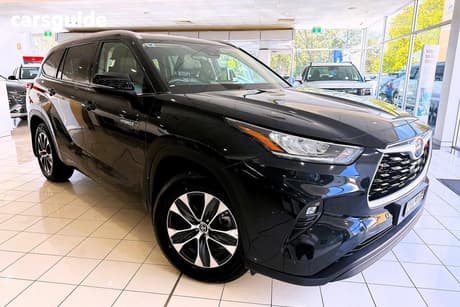 Black 2022 Toyota Kluger Wagon Gxl Hybrid Awd