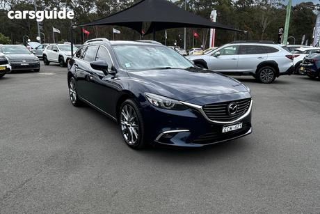 Blue 2015 Mazda 6 Wagon Atenza