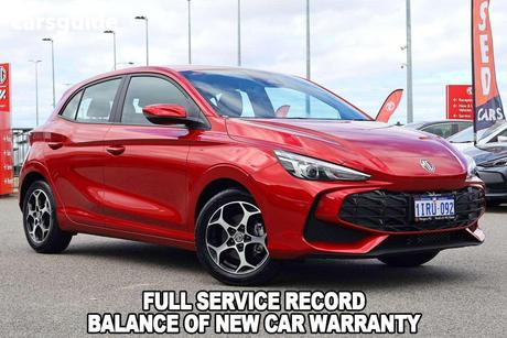 Red 2025 MG MG3 Hatchback Excite