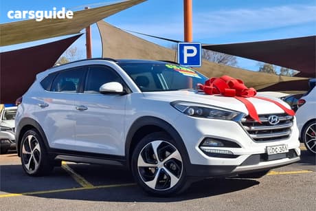 White 2015 Hyundai Tucson Wagon Highlander (Awd)