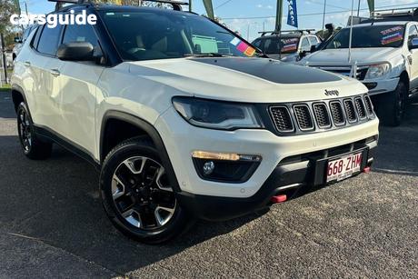 White 2017 Jeep Compass Wagon Trailhawk (4X4 Low)