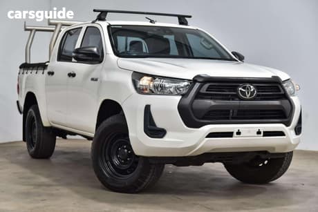 White 2021 Toyota Hilux Double Cab Pick Up Workmate Hi-Rider