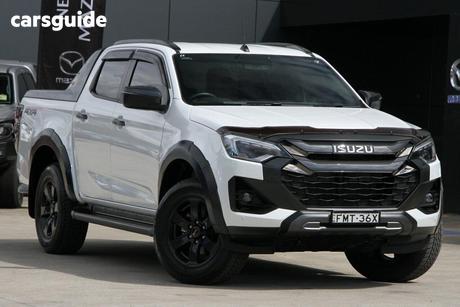 White 2024 Isuzu D-MAX Crew Cab Utility X-Terrain (4X4)