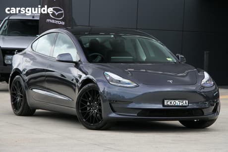 Grey 2020 Tesla Model 3 Sedan Long Range Awd