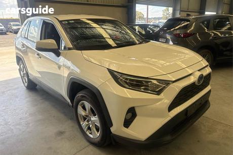 White 2021 Toyota RAV4 Wagon Gx (2Wd) Hybrid