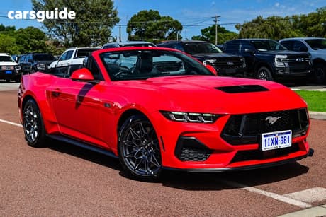 Red 2025 Ford Mustang Convertible Gt 5.0 V8