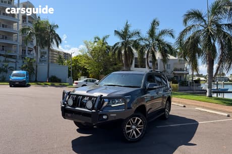 Grey 2020 Toyota Landcruiser Prado Wagon Gxl Flat Tailgate
