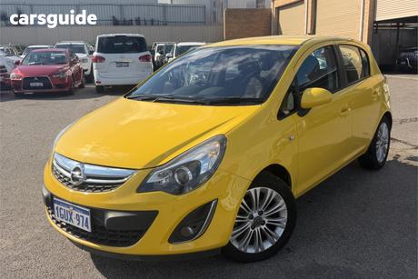 Yellow 2013 Opel Corsa Hatchback Enjoy