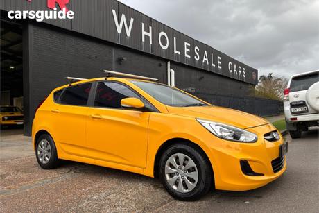 Yellow 2016 Hyundai Accent Hatchback Active
