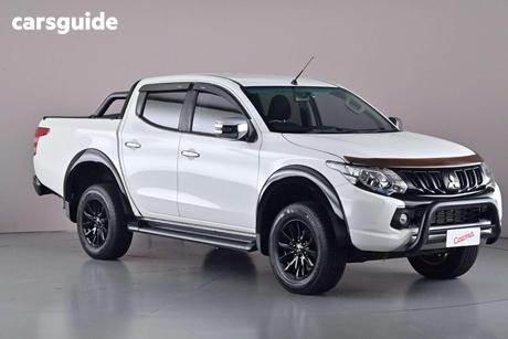 White 2017 Mitsubishi Triton Dual Cab Utility Gls (4X4) Sports Edt