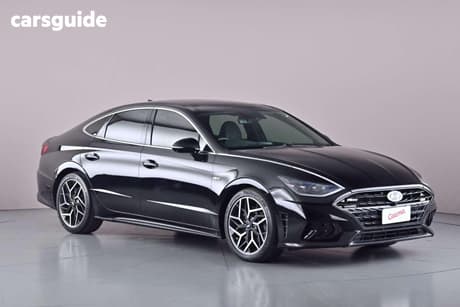 Black 2021 Hyundai Sonata Sedan N Line