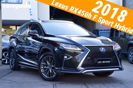 Black 2018 Lexus RX450H Wagon F Sport Hybrid