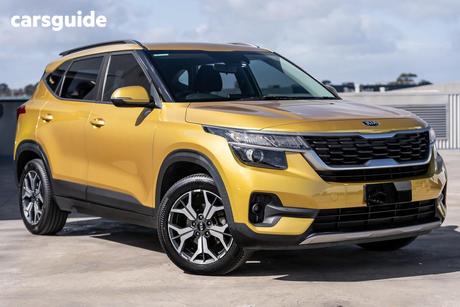 Yellow 2020 Kia Seltos Wagon Sport (Fwd)