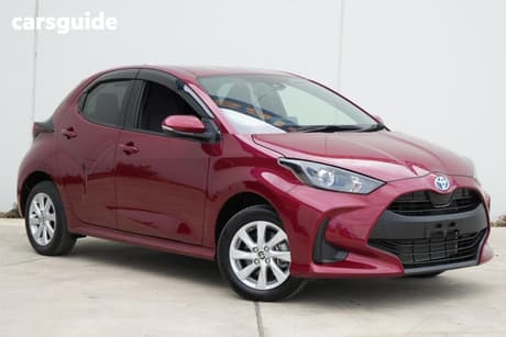 Red 2020 Toyota Yaris Hatch HYBRID G