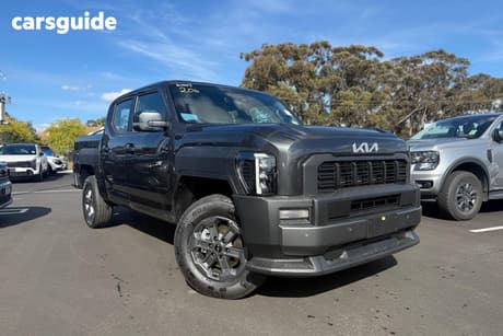 Grey 2025 Kia Tasman Double Cab Pick Up Sx (4X4) (Std) Black Fender